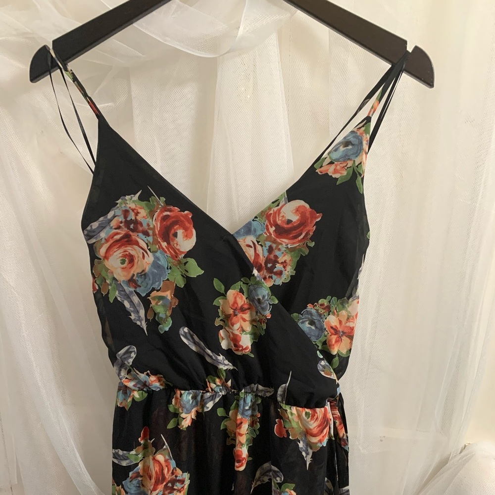 Floral High-Low Dress